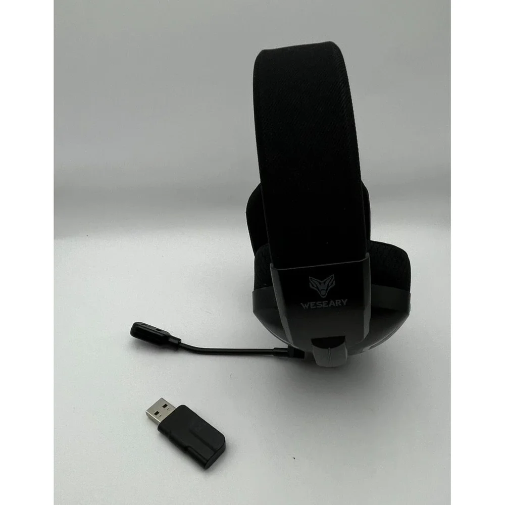 Weseary Wireless Bluetooth Gaming Headset USB Dongle Mic - No Charging Cable